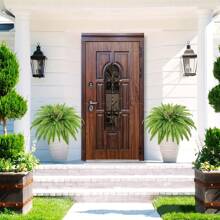 1pc Faux Boston Fern Plant, UV Resistant Artificial Fern Plant For Outdoor Use, Fake Fern Plant, Durable Synthetic Outdoor Fern