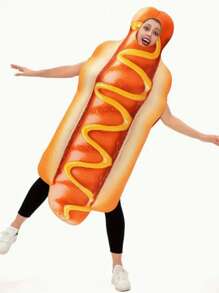 Halloween Hot Dog Costume Footlong, Stage Performance Costumes, Performance Costumes, Perfect For Role-Playing & Dress-Up
