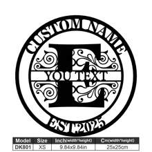 1 Fine Metal Art Logo - Personalized Last Name Logo, Name Design, Home Decoration With Custom Initials Thumbnail, Classic Style, Durable Wall-Mounted Wall Art Decoration For Theme Parties, Perfect Heartfelt Gifts For Friends And Family, Customizable Wedding Gifts.,Multi-Functional,Durable,Ornamental,Reusable,Exquisite,Stylish,High-Quality,Colorful,Modern,Custom,Personalized,Unique,Home Decor,Home Decor