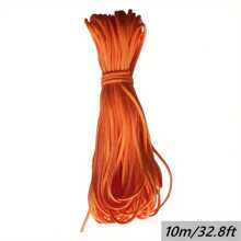 10/50/100M Black Nylon Macrame Cord - Versatile Braided String For Bracelets, Shamballa Rope & Crafts, 0.5-4mm Thickness