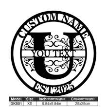 1 Fine Metal Art Logo - Personalized Last Name Logo, Name Design, Home Decoration With Custom Initials Thumbnail, Classic Style, Durable Wall-Mounted Wall Art Decoration For Theme Parties, Perfect Heartfelt Gifts For Friends And Family, Customizable Wedding Gifts.,Multi-Functional,Durable,Ornamental,Reusable,Exquisite,Stylish,High-Quality,Colorful,Modern,Custom,Personalized,Unique,Home Decor,Home Decor