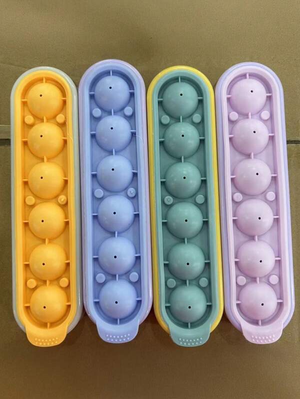 1set/8pcs, Ice Ball Mold, Home-Use Ice Cube Tray For Summer, Quick-Freezing Press-Style Ice Mold