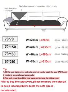 1pc Quilted Plush Sofa Cover, Solid Color Nordic Style Thickened 3D Design Couch Cover, Anti-Slip Anti-Scratch Sofa Protector For Living Room, Bedroom, Study Room, Fits 1, 2, 3, 4 Seater Sofa With Armrests And Backrest