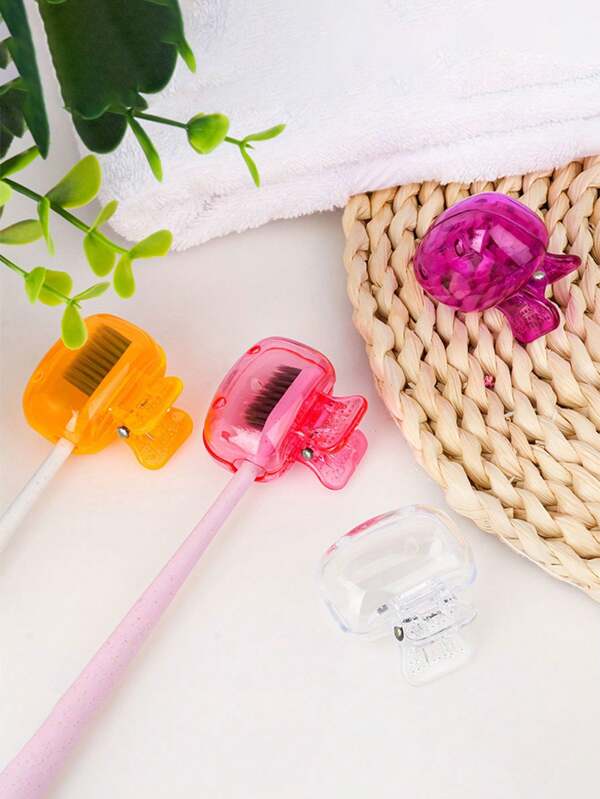2/3/5pcs Toothbrush Holders Portable Plastic Toothbrush Cover Travel Toothbrush Storage Case