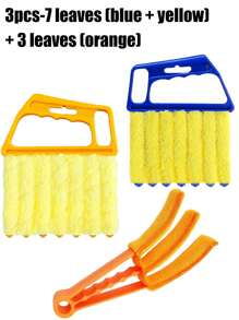 1/2/3/4pcs,Blinds Air Conditioning Gap Brush ,Blind Duster For Wood Blinds;Detailing Brush Set;Car Detailing Brush;Blind Dusters For Cleaning;Blind Cleaner; Detachable And Washable Window Cleaner Exhaust Fan Dust Removal Detergent-Free Edge Seam Brush Detachable,