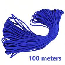 10/50/100M Black Nylon Macrame Cord - Versatile Braided String For Bracelets, Shamballa Rope & Crafts, 0.5-4mm Thickness