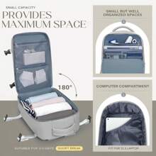 Mochila de Viaje para Cabina de Avión Equipaje de Mano Impermeable y Espaciosa con Compartimento para Zapatos . Antirrobo Multifuncional para Viajes y Escapadas.Mochila para Viajar | Mochilas de Colores con Agarre de Mano para Viaje | Múltiples Bolsillos Mochila de asalto del ejército Bolsa Bug Out de 3 días mochila de senderismo para acampar.