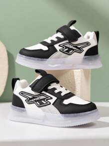 1 Pair Unisex Casual Sneakers With Lights, Lightweight Stylish Slip-Resistant, Suitable For Spring, Summer, Autumn, Winter