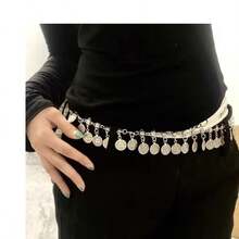 1pc Metal Coin Waist Chain Disc Body Chain, Suitable For Women's Everyday Wear - Waist Chain - View 3