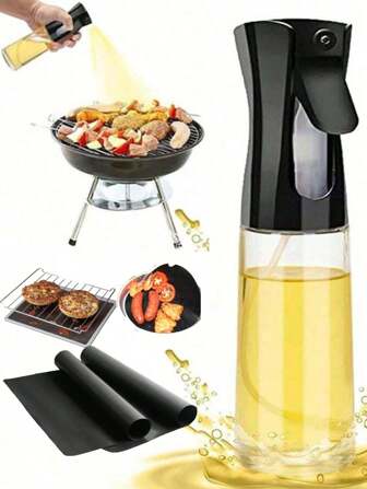 1 件装可填充喷雾瓶，带可调节喷嘴，便携式透明旅行喷雾器，适用于食用油、植物、美发沙龙、化妆品，颜色随机