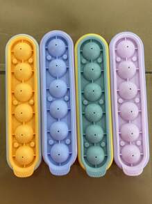 1set/8pcs, Ice Ball Mold, Home-Use Ice Cube Tray For Summer, Quick-Freezing Press-Style Ice Mold