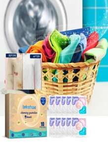 10pcs 5-In-1 Scented Laundry Cleansing Beads, Softener, Stain Remover, Long Lasting Fragrance