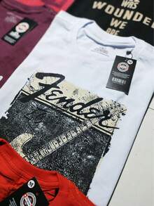 Kit 5 Or 3 Men's Shirts With Exclusive Prints Fashion T-Shirt Combed Knit 100% Cotton Yarn 30.1