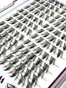 120 Stück/Packung Manga Cluster Wimpern Neun-Schweif Natürliche Falsche Wimpern, Anfänger-freundliches Kaninchenhaar Segmentdesign, natürlich aussehend, augenvergrößernd und hochvolumige Wimperncluster, Wimperncluster, Einzelwimpern, Wimpern, Falsche Wimpern