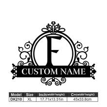 1 Logotipo de arte en metal fino - Logotipo personalizado con apellido, diseño de nombre, decoración del hogar con iniciales personalizadas en miniatura, estilo clásico, decoración de pared duradera montada en la pared para fiestas temáticas, regalos entrañables perfectos para amigos y familiares, regalos de boda personalizables, multifuncional, duradero, ornamental, reutilizable, exquisito, elegante, de alta calidad, colorido, moderno, personalizado, único, decoración del hogar, colgantes de pared personalizados - Multicolor - Ver 90