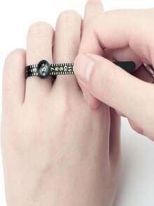 1 Pc Ring Measuring Tape, Ring Sizer Gauge, Ring Size Measurer - Multicolor - View 2