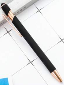 1 cái/2 cái/5 cái/10 cái/20 cái/30 cái Bút kim loại sáng tạo màu vàng hồng cá nhân hóa có khắc laser Logo/Tên, Đồ dùng học tập/văn phòng, Quà tặng cho giáo viên trở lại trường, Đa chức năng, Trang trí, Có thể tái sử dụng, Hiện đại, Nhiều màu sắc, Dễ thương, Cổ điển, Hoạt hình, Dễ thương, Tùy chỉnh, Cá nhân hóa, Độc đáo, Tùy chỉnh, Công nhân, Khách hàng, Học sinh, Dành cho doanh nghiệp/Công ty/Văn phòng, Dành cho trường học - màu đen - Xem 14