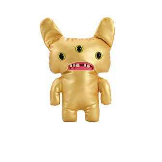 ZURU Fuggler Golden Monster Series About 9 Inches Creative Plush Collectible Ornaments Toy, Cute Ugly Teeth Monster Plush, Can Be Used As A Room Decoration Gift
