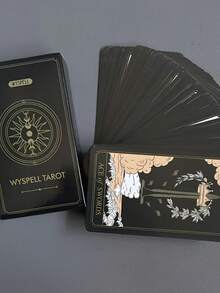 Wyspell Classic Tarot Cards 78pcs, 130g (English Version) - Black - View 1