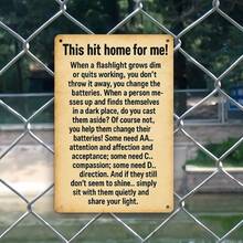 1PC Vintage Metal Sign, Motivational Quote, Helping Others, Inspirational Wall Art, Positive Message, Rustic Home Decor, Perfect For Home Office, Living Room, Bedroom, Or Hallway, 8x12 Inches / 20x30 Cm, Timeless Inspirational Wall Decor For All Spaces - 8x12 inch/20x30cm-1 cái - Xem 8