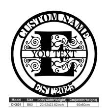 1 Fine Metal Art Logo - Personalized Last Name Logo, Name Design, Home Decoration With Custom Initials Thumbnail, Classic Style, Durable Wall-Mounted Wall Art Decoration For Theme Parties, Perfect Heartfelt Gifts For Friends And Family, Customizable Wedding Gifts.,Multi-Functional,Durable,Ornamental,Reusable,Exquisite,Stylish,High-Quality,Colorful,Modern,Custom,Personalized,Unique,Home Decor,Home Decor