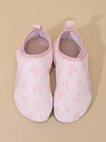 1 Pair Thickened Soft Non-Slip Swimming/Beach/Snorkeling/Water Sports/Yoga/Fitness/Hiking Shoes For Boys And Girls - Baby Pink - View 5