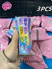 MY LITTLE PONY 1 件可爱休息下巴小雕像装饰，盲盒随机颜色，惊喜礼物，非常适合生日、圣诞节、情人节、年轻人返校、装饰品、派对礼物