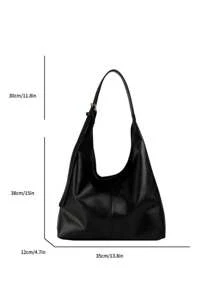 Nova Bolsa Feminina de Ombro de Grande Capacidade, Estilo de Moda, Bolsa de Couro