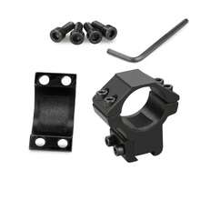 2 Pieces 1'' Dovetail Scope Rings, 1 Inch Scope Mount Rings For 11mm Dovetail Rails - Black - View 4
