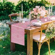Square Sequin Table Runner, Suitable For All Kinds Of Party Decorations