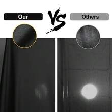 GAINVANE Black Backdrop - Solid Black High Density Polyester Fabric Photo Backdrop For Portrait, Party & Video - Black - View 3