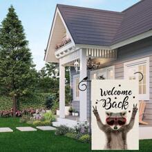Garden Flag Fun Raccoon Vertical Double-Side Outdoor Decoration Garden Lawn Home Decor 12 X 18 Inches