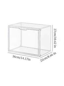 1PC Versatile Clear Acrylic Storage Box - Dustproof Display Case For Models, Tools & Books | Transparent Organizer Container - Clear - View 10