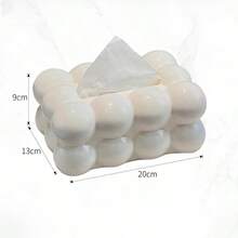 1 件塑料纸巾盒，轻奢创意纯色纸巾盒，适用于卧室、客厅和汽车，家居装饰，浴室收纳浴室装饰秋季装饰返校 - 彩色 - 查看 9