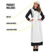 Morph Costumes Elegant Victorian Maid Costume For Women - Classic Fancy Dress For Halloween, Themed Events, And Parties - Timeless Style