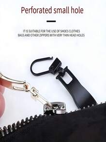 6/8/10 Pieces Of Multi-Color Detachable Zipper Pullers Instant Zipper Repair Kit Pullable Pullers - Easily Replace Torn And Broken Zippers Down Jacket Jackets Bags Universal Zipper Pullers Snap Repair Pendant Zipper Pullers Universal Accessories For Bags , Clothes, Backpacks, Wallets And Handicrafts - Black Embroidery Supplies Travel Essentials Travel Accessories Vacation Summer Holiday Back To School