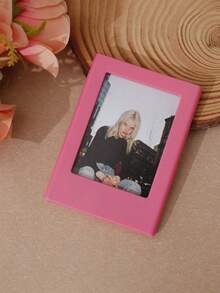 1/4/6/10/20pcs Multi-Color 3-Inch Magnetic Plastic Photo Frames, Magnetic Fridge Stickers For Instant Camera Photos And Mini Cards Display, Personalized Home Fridge Decor, Gift For Friends - Multicolor - View 17