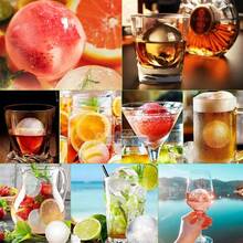 16 Ice Hockey Molds, Easy To Release Circular Ice Cube Molds, Perfect For Cocktails, Beverages, And Kitchen Use, Reusable Ice Tray