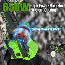 Compact Mini Chainsaw Cordless, 8 Inch Chain Saw With 2 Pcs Batteries Powered, Includes Charger, Fast Powerful Cutting, Lightweight, Sharp - Perfect For DIY Projects & Home Maintenance, Pruning Shears, Backyard Upkeep, Best Gifts For Dad, Husband