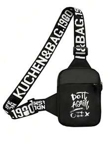 peach tree 男士小方形胸包、斜挎包、腰包、单肩包、跑步包、骑行包、时尚纯色简约卡通、宇航员、涂鸦印花运动街头商务休闲包趣味礼品胸包侧包挎包皮包流浪包旅行必备品节日必备品腰包夏季运动生活包包 - 彩色 - 查看 28