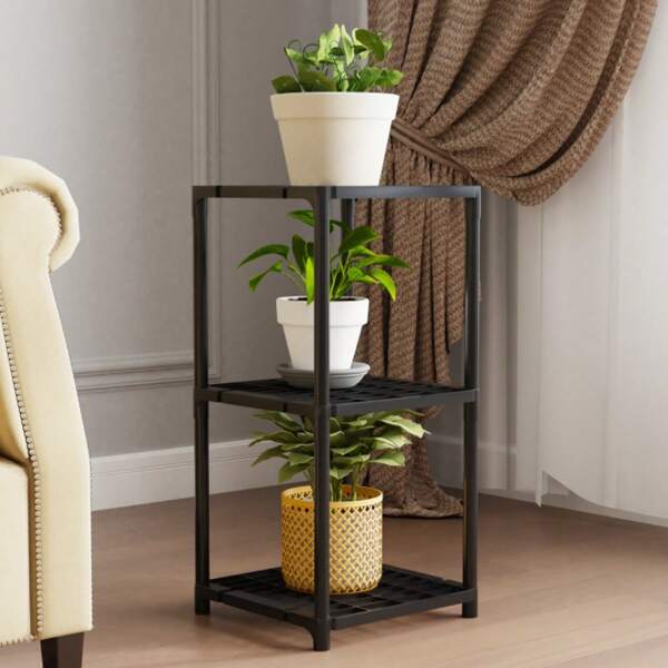 1pc Flower Stand, Walking Plant Stand, Nordic Flower Pot Rack, Outdoor Floor Plastic Multi-Layer Thickened Living Room Balcony