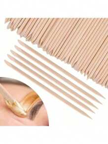 200 Wooden Wax Sticks, Multi-Purpose Wax Sticks, Suitable For Hair Removal On The Body, Face, Armpits, Back And Bikini. A Set Of Wooden Wax Sticks For Stirring, Easy To Carry And Simple To Use.