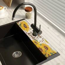 1 件家居装饰、水龙头盖垫、耐用涤纶、防水防滑、适用于厨房和浴室、带吸盘轻松安装、非常适合夏季和日常装饰、礼物、浴室垫 | 水龙头垫 | 耐用水龙头垫、水龙头配件 - 彩色 - 查看 18