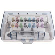 Herramienta de restauración de implantes dentales, Kit de prótesis de Colores Kit de Herramientas de reparación de implantes Universal Llave de torsión con 16Pcs Destornilladores - 1 - Ver 4