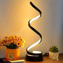 1pc Adjustable 3-Color Spiral Desk Lamp, USB Powered, Suitable For Office, Bedroom, Living Room, Great Gift For Friends - Snake - View 14