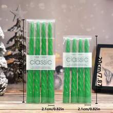 4pcs 8 Inch 10 Inch Classic Color Thread Twist Long Rod Candle Wholesale Household Creative Smokeless Twist Twist Styling Rod Wax