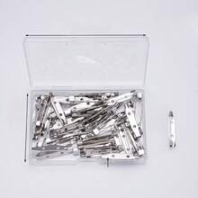 200Pcs Locking Pins Backs Clasp Brooch,Silver Brooch Clasp Pin, Backs Clasp Brooch,Brooch Pin Backs,Bar Pin,For Name Tags Jewelry Making And DIY Crafts Dress Accessories Pin For Clothes Bag Charm Backpack For School Office Accessories Shirts Jacket Halloween Clothes Pin Funny Cute Teacher Gifts00 Costume Accessories Bag Charms Christmas - Multicolor - View 6