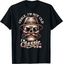Oye, no soy viejo, soy un clásico, ¡tonto! Camiseta Lowrider - Negro - Ver 1
