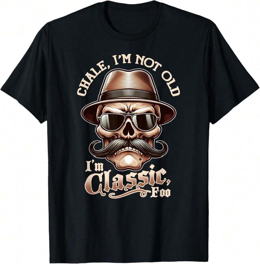 Oye, no soy viejo, soy un clásico, ¡tonto! Camiseta Lowrider - Negro - Ver 1