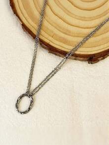 MONALLY 1件不锈钢性感时尚夏季沙滩比基尼文胸链腰链波西米亚风身体饰品，母亲节礼物，夏季度假旅行沙滩派对 - 銀色 - 查看 2